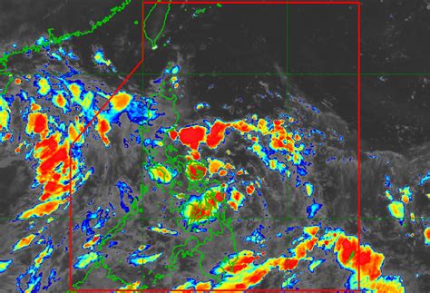 LPA off Surigao City bringing heavy rain to several regions.